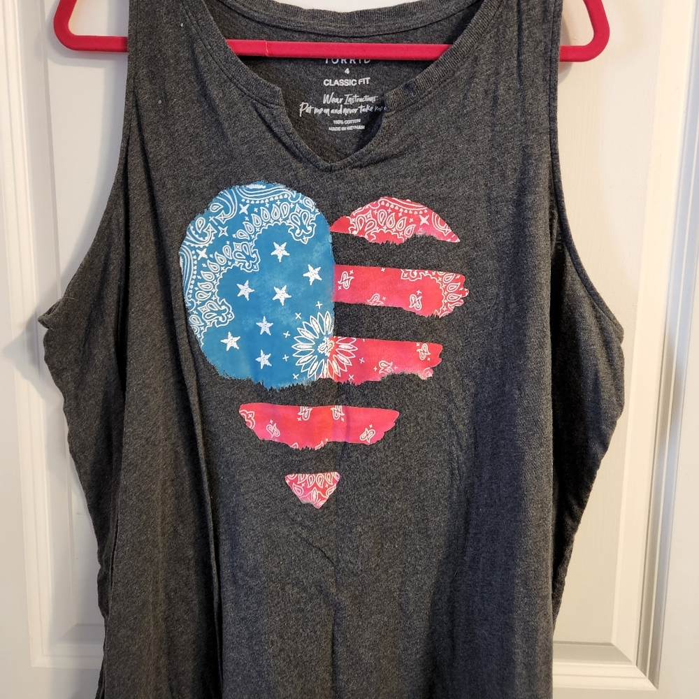 American flag tank
